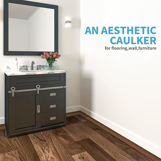 Art3d 4 FT Self Adhesive Vinyl Floor Transition Strip, Laminate Strip Flat Divider for Joining Gaps,Carpet Threshold Transition,Floor Tiles（1.57in, Brown） (Pack of 2)