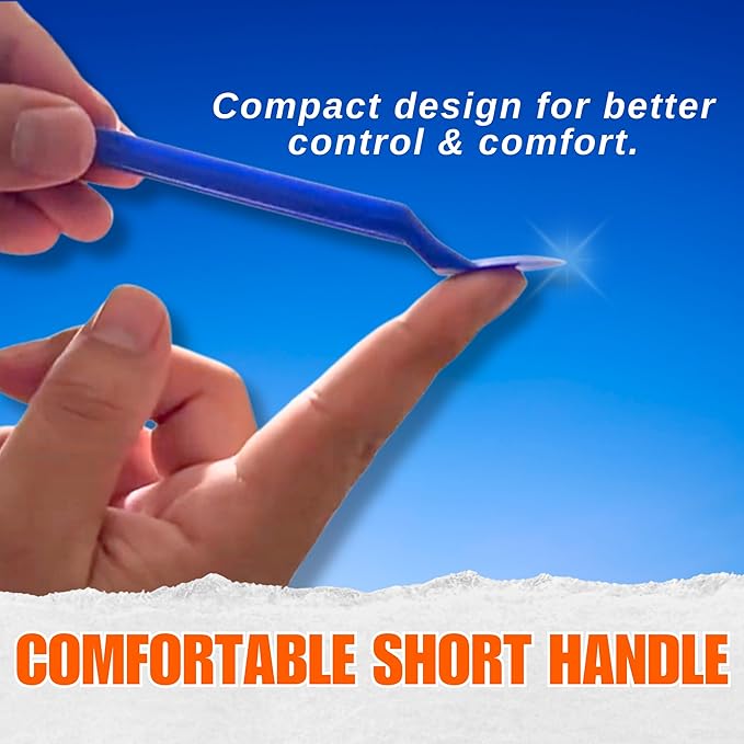 Sticker & Label Remover Tool - Plastic Peelers for Plastic, Glass & Wood – Adhesive, Decal, Price Tag, Glue & Paint Removal – Ergonomic Non-Slip Scraper for Crafts, DIY & Home Use (20)