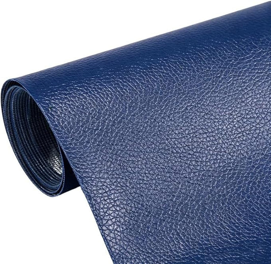 Cremsy Leather Repair Patch, Self Adhesive Leather Repair, Waterproof Vinyl Repair Patch, Cuttable Furniture Repair Tape for Couches, Sofa, Furniture, Car Seats, Bags, Jackets (Royal Blue)