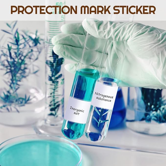 Zonon 1000 Pcs Label Protector Back to School Clear Labels Stickers Wafer Seals Waterproof Labels Library Supplies for Protecting Barcodes, Numbers and Stickers (4.06 x 2.05 Inch,Rectangle)