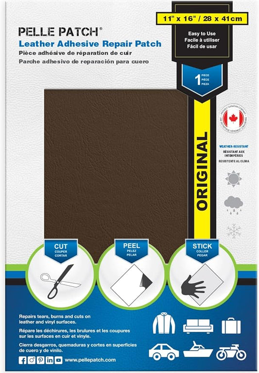 Car Seat Patch - 25 Colors Available - Original 11x16 - Medium Brown