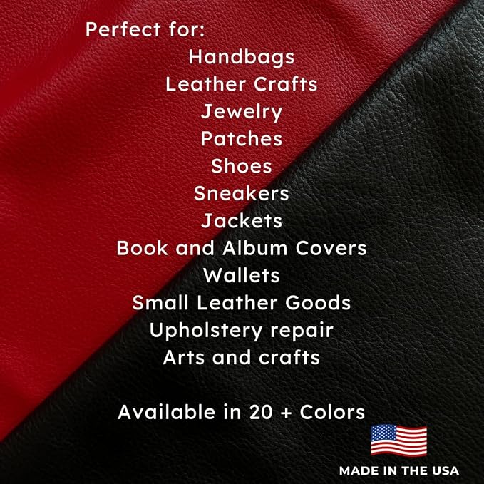 Natural Grain Cow Leathers: 12'' x 12'' Pre-Cut Leather Pieces (Pink, 1 Piece)