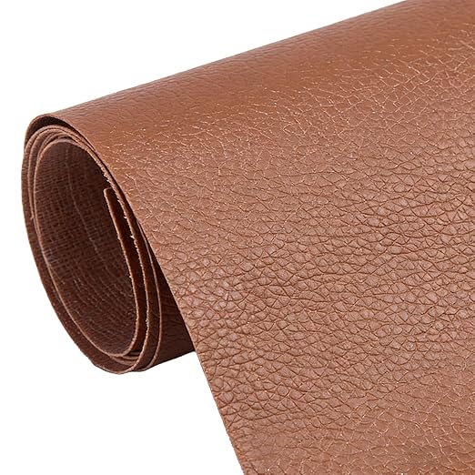 Leather Repair Patch Tape, 19.7 x 53.9 Inch, Self-Adhesive Leather Repair Patch for Furniture, Sofa Seating, Car Seats, Handbag, Waterproof & Durable (Light Brown)