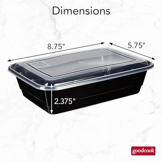 GoodCook Meal Prep Containers, Single