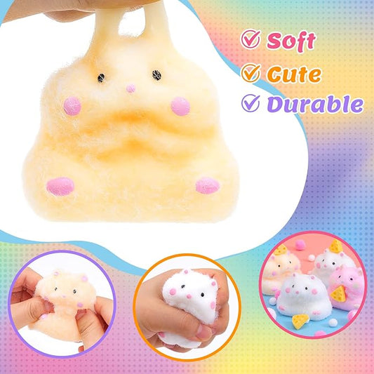 Taba Squishy Making Kit, DIY Taba Squishy Kit, 18oz FuFu Squishy 7 Molds Silicone, Liquid Silicone 1:1 AB Ratio Epoxy Resin Mix for Squishy, Stress Relief Taba Squishies, Gifts for Any Occasion