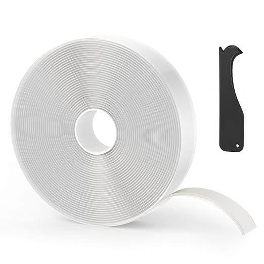 Butyl Tape 2.0" x 30 Ft White – Non-Hardening Waterproof Sealant Tape for RV Window Glazing, Roof Leak Repair, Pipe Plumbing Fixtures & EPDM Roof Patching – Premium Butyl Caulk Tape (1 Pack)