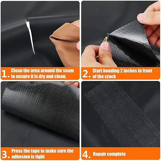 RV Underbelly Tape 8" x 20Ft, Permanent Waterproof Adhesive Repair Tape for Mobile Home Camper Travel Trailer, Wear-Resistant Fabric for Tears Holes Cuts – Strong Sealing for Motorhome & RV