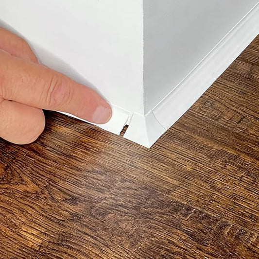 InstaTrim Outside Corners - 10 White 3/4" Wide Caulk Strip Outside Corner Pieces - Trim for Outside Corners - Paintable