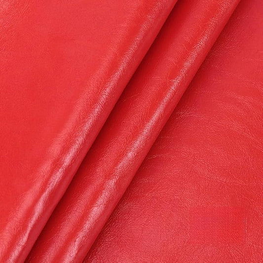 Leather Repair Patch Tape Kit,Self Adhesive Leather Repair Patch,Vinyl Repair Kit for Couches Boat Seats Furniture Cars Sofa Office Chair (Bright Red,7.87"×54.33")