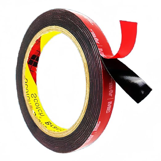 Gasenvan Double Sided Tape Heavy Duty, Mounting Adhesive Tape 1/2 in x 15.4 ft, Waterproof Adhesive Strip Tape for Indoor & Outdoor, Automotive Trim, Garage,LED Strip Lights, Home Decor