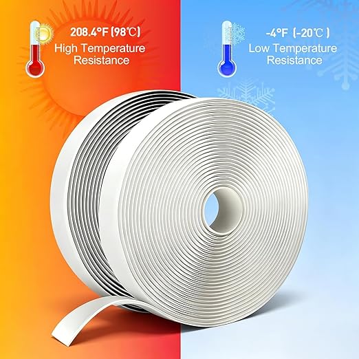 LLPT Butyl Tape White 3/4 Inch x 33Ft 2 Pack Tight Seal for Leak Proof EPDM RV Repair Window Glass Boat Sealing Roof Pipe Patching(WST342)