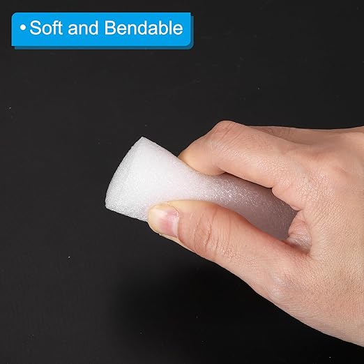 PATIKIL 2 Inch x 3.3 Feet Backer Rod for Gaps and Joints, 3pcs Foam Rope Caulk Crack Joint Filler Roll Seal Weather Strip for Home Construction Car, White