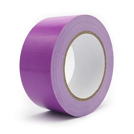 Heavy Duty Duct Tape 2 Inch X 33 Yards, 8.5 Mil Thickness, Multi Purpose Purple Duct Tape, No Residue, Waterproof and Tear by Hand - for Repairs, Industrial, Professional Use