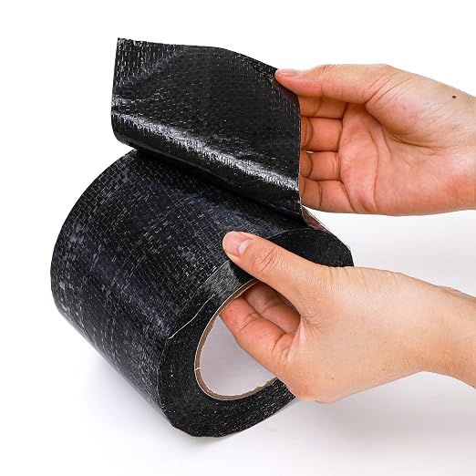 ZEAYEA RV Underbelly Tape, RV Underbelly Material Thick Tape, Mobile Home Camper Trailer Adhesive Mend Belly Tapes for Bottom Repair Patch Underbelly Holes, 4 Inch x 66 Feet (Pack of 2)
