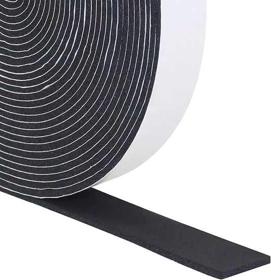 DGSL Foam Insulation Tape, 1In x 1/8In x 33Ft Weather Stripping Door Seal Strip for Doors and Windows,Sliding Door, Soundproofing Door Seal,Weatherstrip,Air Conditioning Seal Strip
