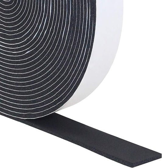 Foam Insulation Tape, 1In x 1/16In x 34.5Ft Weather Stripping Door Seal Strip for Doors and Windows,Sliding Door,Sound Proof Soundproofing Door Seal,Weatherstrip,Air Conditioning Seal Strip