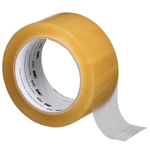 3M Vinyl Tape 764, General Purpose, 2 in x 36 yd, Transparent, 1 Roll, Light Traffic Floor Marking Tape, Social Distancing, Color Coding, Safety, Bundling