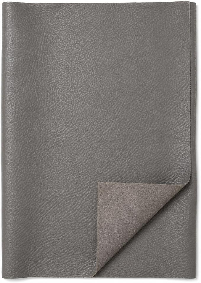 REED Leather HIDES - Cow Skins (10 Square Foot, Gray) | Arts and Crafts