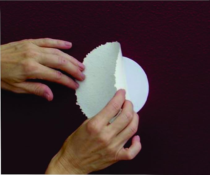 Stepsaver Products USA Made Self-Adhesive Trump Wall Repair Patch Kit Smooth (1) Pack with 8 Repair Patches for Door Knob Sized Holes and 8 Center Reinforcement Patches.