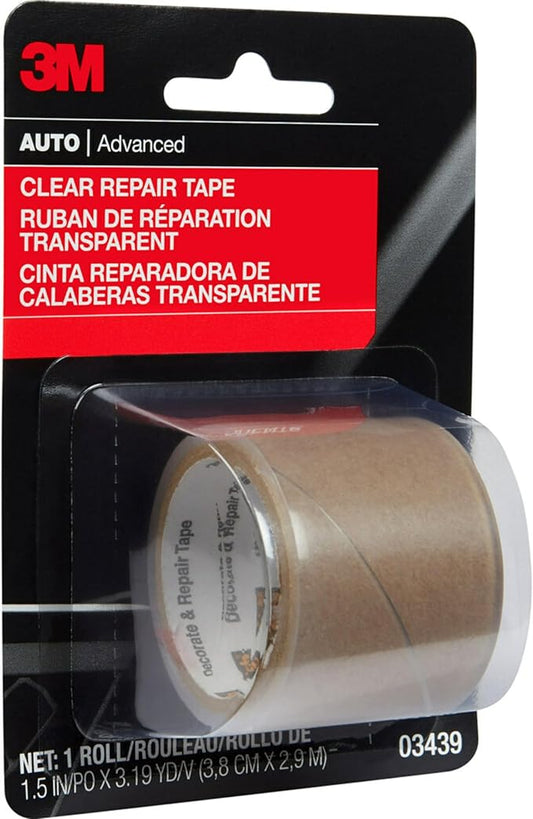 3M Clear Repair Tape, 03439, 1-1/2 in x 115 in