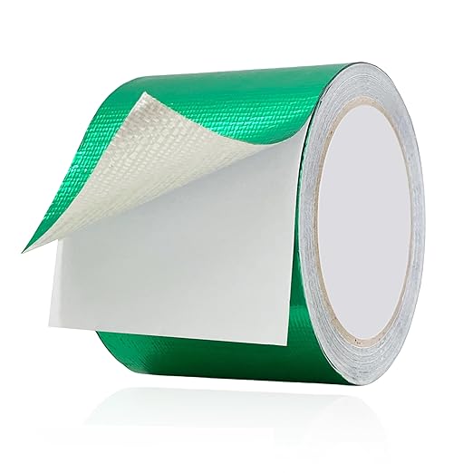 WaterproofRepair Tape for Fabric, 3.1IN x24.6FT, Heavy Duty Outdoor Repair Tape, for RV Roof, Tarp, Tent, Sail and Boat Cover Outdoor Repair Patch, Multipurpose Awning Repair Tape (Green)