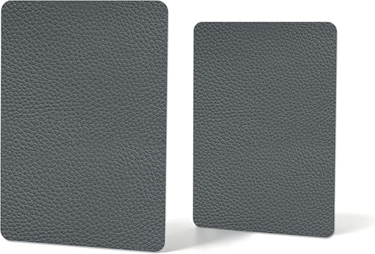 XSunLea Self Adhesive Leather Repair Patch,8x12 inch Vinyl Repair Kit,Leather Repair Kit for Furniture,Car Seat,Couch,Office Chair,2 Pcs Dark Gray