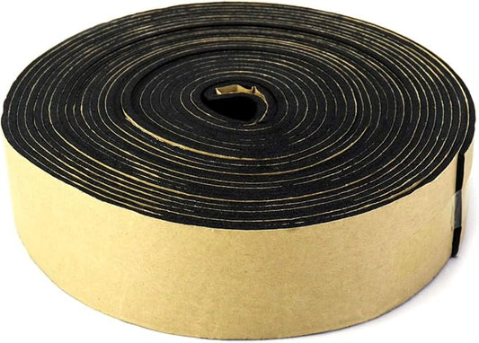 QWORK Pipe Wrap Insulation, Waterproof Foam Insulation Tape Adhesive for Hot or Cold Pipes, 33 Ft x 2 Inch Wide x 1/8 Inch Thick