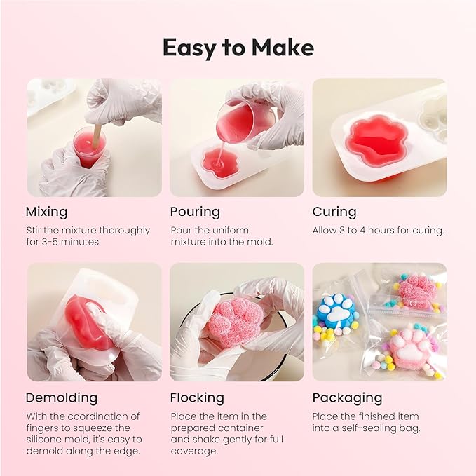 Taba Squishy Kit, Resiners Squishy Making Kit for Stress Relief Gift Entertainment - 32oz 1:1 Ab Squishies Gel Set & Molds for Make Your Own Squishies for Beginner & Adults