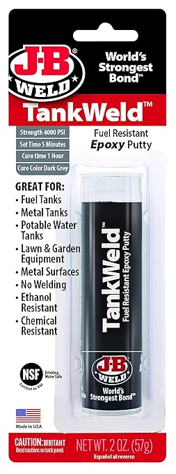 J-B Weld 8217 TankWeld Gas Tank Repair - 1 oz.,Dark Grey