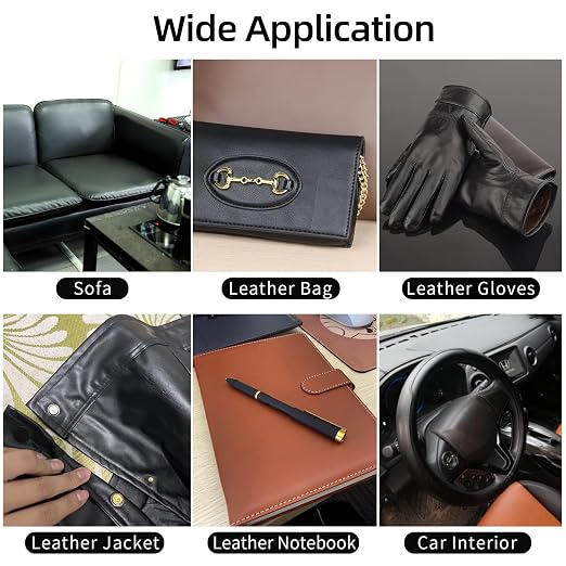 Leather Repair Patch, 2x197in, Self-Adhesive Leather Tape with Fabric Mesh, Repairing Sofas, Couches, Car Seats, First Aid Patch for Jackets, Clothes Repair Anti Scratch Waterproof Black