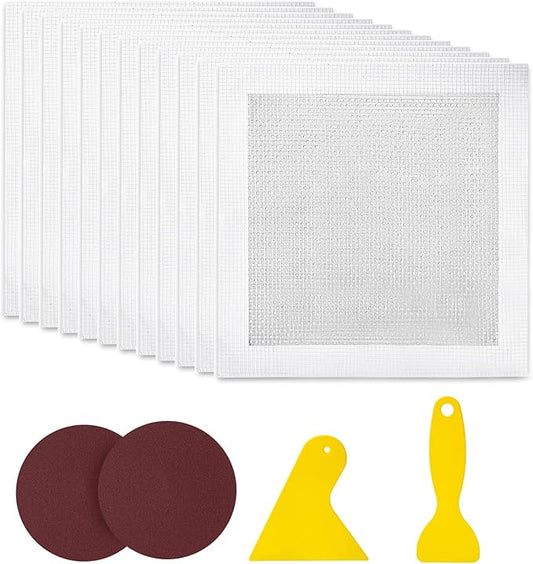 Bates- Drywall Repair Kit, 16 pcs, 8 Inch, Dry Wall Patch Kits, Wall Repair Patch Kit, Wall Patch Repair Kit, Drywall Hole Patch, Drywall Patch Kit, Wall Hole Repair Kit, Drywall Patch Hole