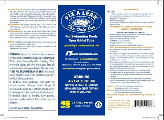 Fix-A-Leak Pool, Spa and Hot Tub Leak Sealer, 32 oz.