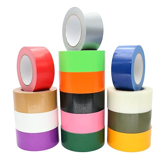Duct Tape 2 Inch X 33 Yards, Heavy Duty Transparen Duct Tape, No Residue, Waterproof, Tear by Hand for Repairs, Industrial, Professional Use