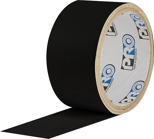 ProTapes Pro Flex Flexible Butyl All Weather Patch and Shield Repair Tape, 50' Length x 12" Width, Black (Pack of 4)
