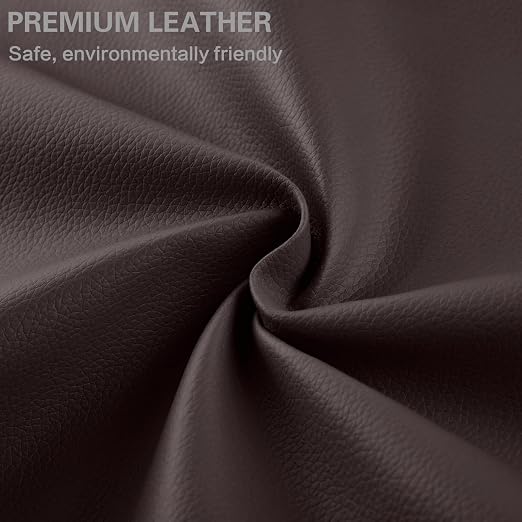 Self Adhesive Leather Repair Patch Kit, 16 in x 63 in Large Vinyl Leather Repair Tape for Furniture, Car Seat, Couch, Sofa, Chair Dark Brown