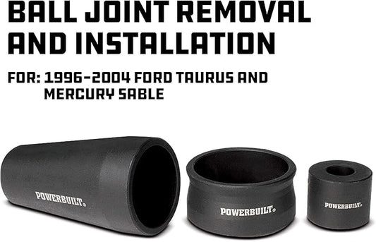 Powerbuilt Ford Lower Ball Joint Adapter Kit, Remove Replace Install Ball Joints, Vehicle Service Set - 641322