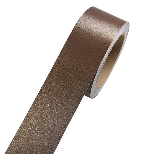 Self-Adhesive Mirror Frame Sticker, 2 Inch X 39 Ft Metal Mirror Trim Peel and Stick Border Tape, Brown Waterproof Wall Border for Home Kitchen, Bathroom, Fireplace, Furniture