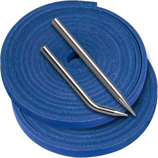Baseball Glove Lace, Mitt Lace Repair Kit Softball 2 Leather Laces and 2 Lacing Needles for Catcher's Glove