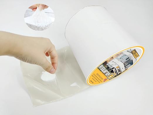 RV Roof Tape, RV Sealant Tape White, 6" x 50' Weatherproof, UV-Resistant Roofing Tape, RV Camper Roofing Repair Sealant Tape for Camper, Boat Sealing, Window, Truck Stop Camper Roof Leaks (6in x 50ft)