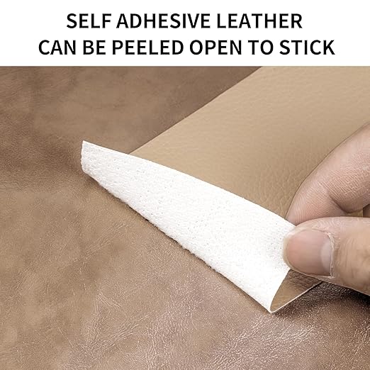 Leather Repair Patch Tape, Dark Grey 3 x 61 Inches Self Adhesive Leather Repair Kit for Furniture, Car Seat,Vinyl Leather Repair Kit for Office Chairs, Couch, Sofa, Luggage