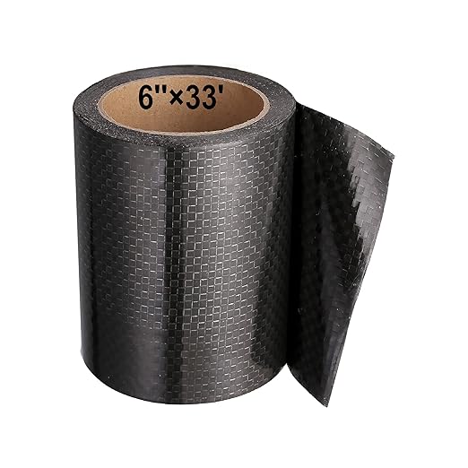 PlusRoc RV Underbelly Material RV Underbelly Tape Waterproof Flex Belly Tape with Permanent Sealing Adhesive for Mobile Home, Camper Travel Trailer, Tear Repair Patch(6'' x 33')