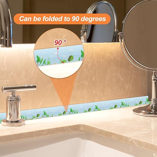 PATIKIL Caulk Tape Waterproof Self Adhesive, PVC Toilet Caulking Sealant Strip Bathtub Caulk Sealing Strip Tape for Bathroom Kitchen Countertop, Forest (1.5 Inch x 10.5 Ft)