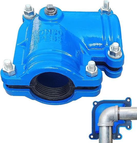 Pipe Repair Clamp For 2 Inch Pipe Elbow(Outer Diameter of the Pipe is about 2.4 inch),90 Degree Elbow Leak Sealer,Short Radius,For PPR/PE/Iron Pipe With Threaded/Socket Connection Elbow