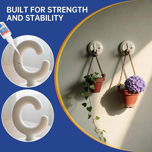 Ceramic Glue, Clear Super Ceramic Glue Repair Kit for Pottery and Porcelain, Food Safe Adhesive for Mug, Waterproof and Heat Resistant, Strong Bonding, Long Lasting, Quick Drying, Easy to Use