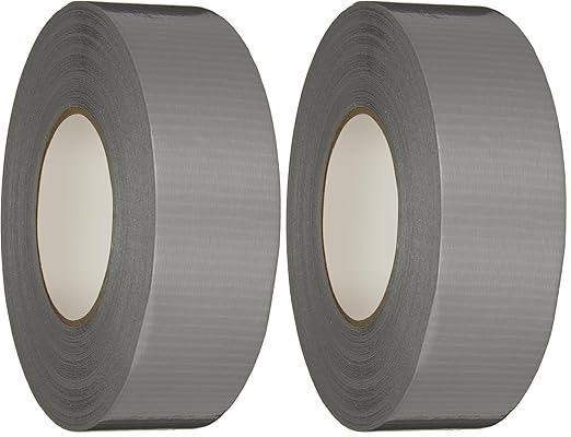 Nashua 398 Polyethylene Coated Cloth Professional Grade Duct Tape, 55m Length x 72mm Width, Silver (Pack of 2)