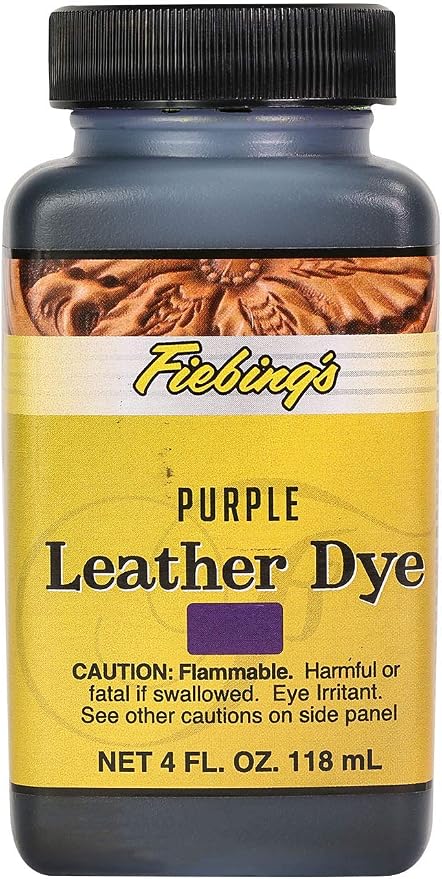 Fiebing's Leather Dye (4 Fl Oz, Mahogany) - Alcohol-Based, Penetrating, Permanent Dye for Shoes, Boots, Belts, Bags, Furniture - Includes Wool Dauber Applicator - Recolor & Restore Leathercraft