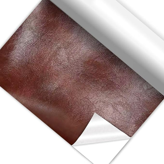 8x47 Inch Leather Repair Tape,Self Adhesive Leather Patches for Furniture,Vinyl Repair Kit for Couches,Bed,Car Seats,Chair (Red Brown)