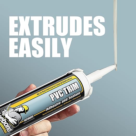 PVC Trim Adhesive and Sealant White