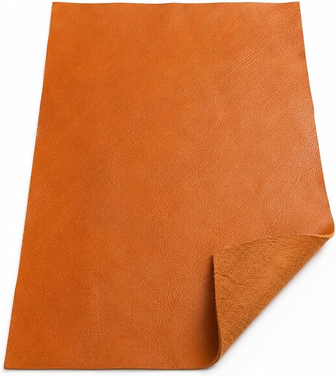 Reed Leather Hides - Cow Skins (12 X 24 Inches 2 Square Foot, Orange) | Arts and Crafts