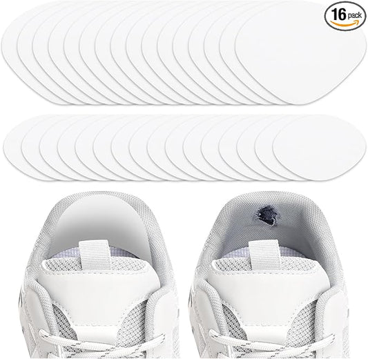 16 Pairs Shoe Heel Repair, Inside Shoe Heel Patch Pad for Holes | Self-Adhesive, Heel Repair, Hole Repair, For Sneaker, Leather Shoes